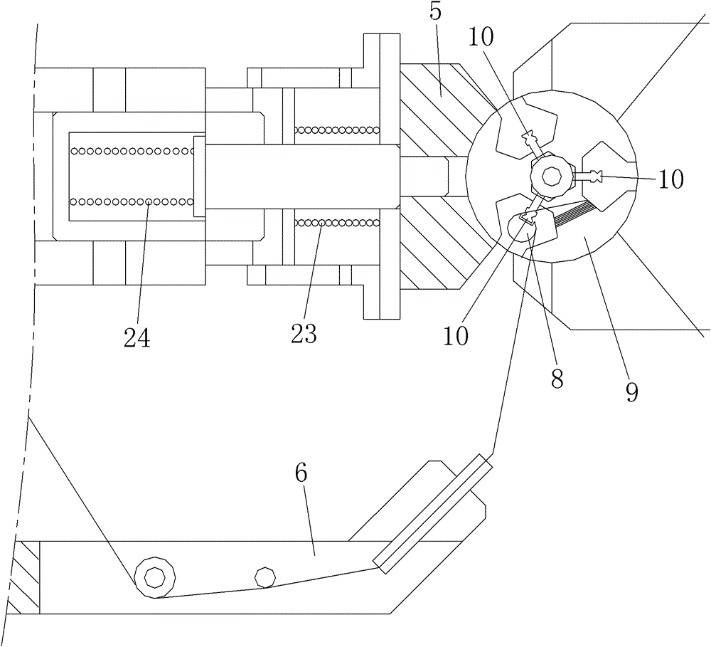 Automatic T-shaped framework winding device for small motor rotor and alpha winding-end winding method