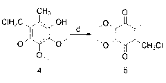 Preparation method of 2-(chloromethyl)-5,6-dimethoxy-3-methyl-1,4-para benzoquinone