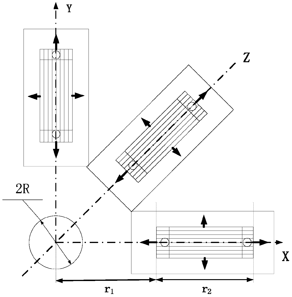 Welding residual stress measuring method based on XJTUOM three-dimensional optical surface scanning and measuring system