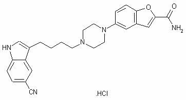 Vilazodone hydrochloride and composition thereof