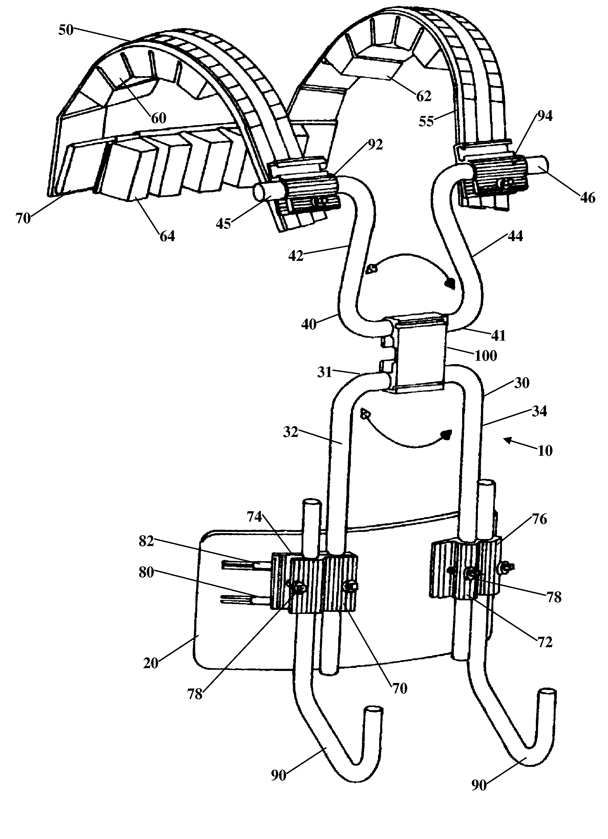 Carrier assembly for percussion instruments