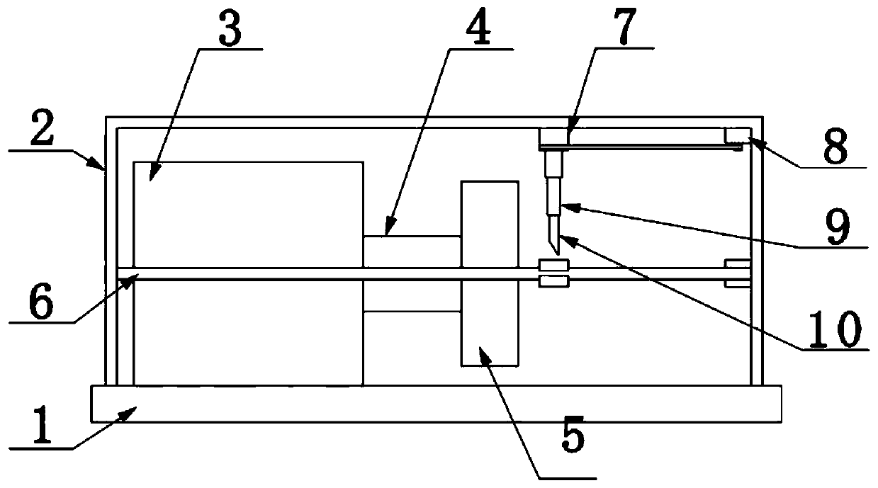 Rigid coaxial cable stripping device and stripping process