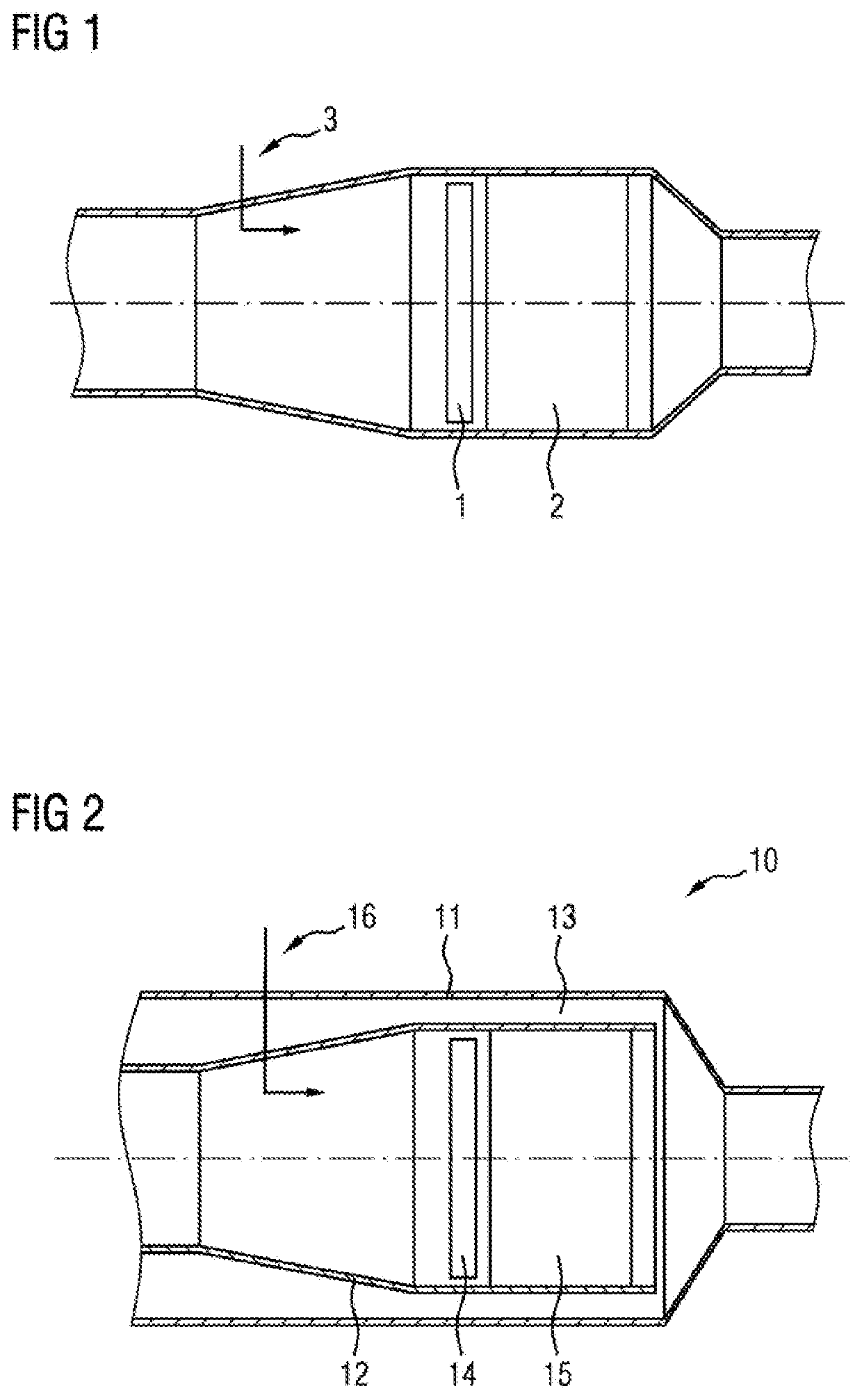 Apparatus for the aftertreatment of exhaust gases
