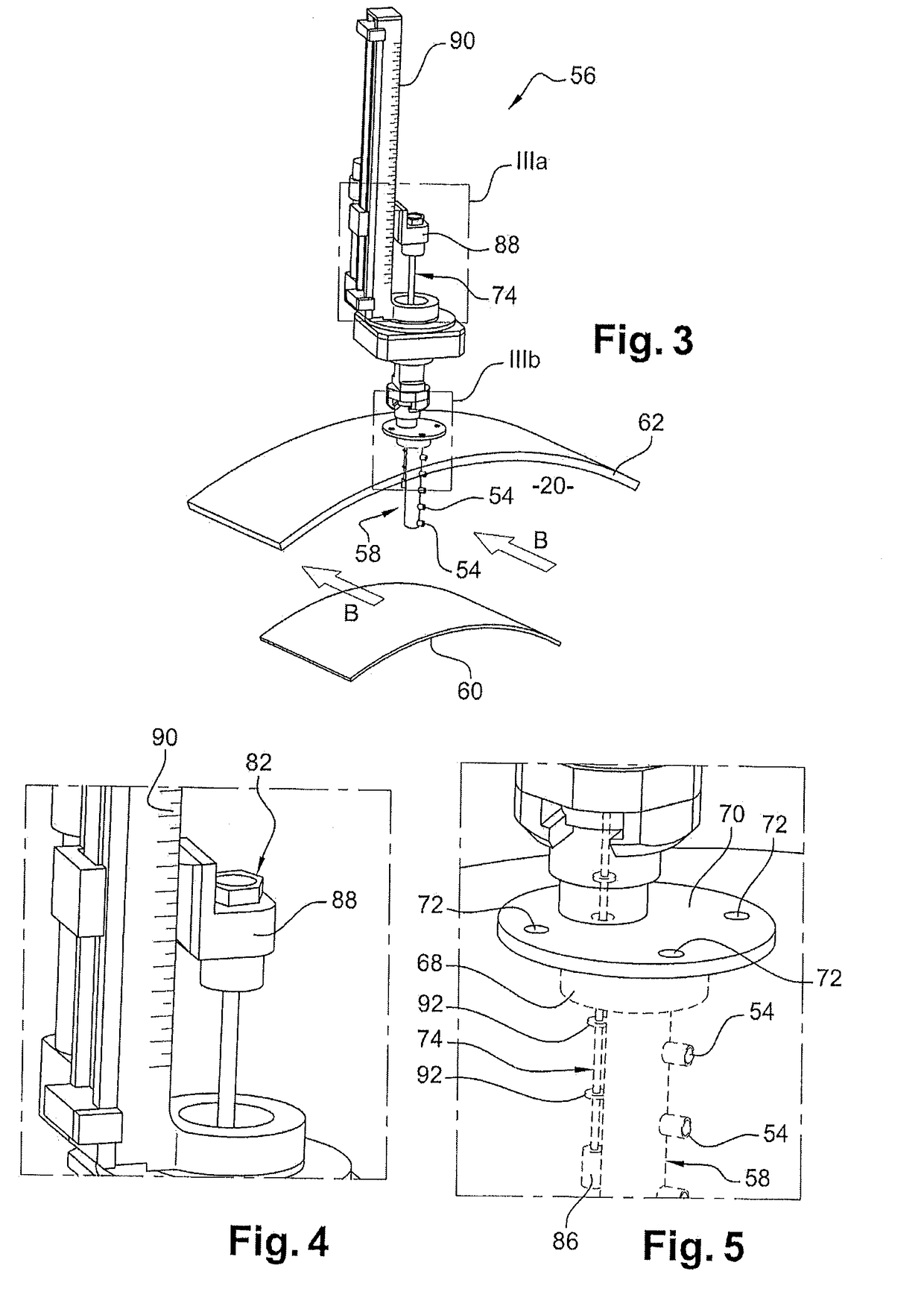 Instrumented flow passage of a turbine engine