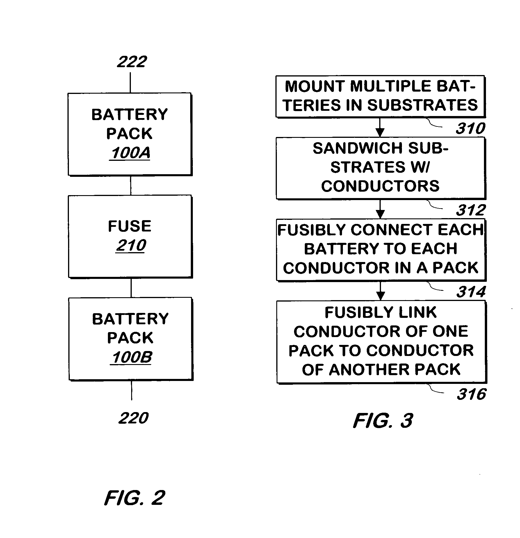 System and method for fusibly linking batteries