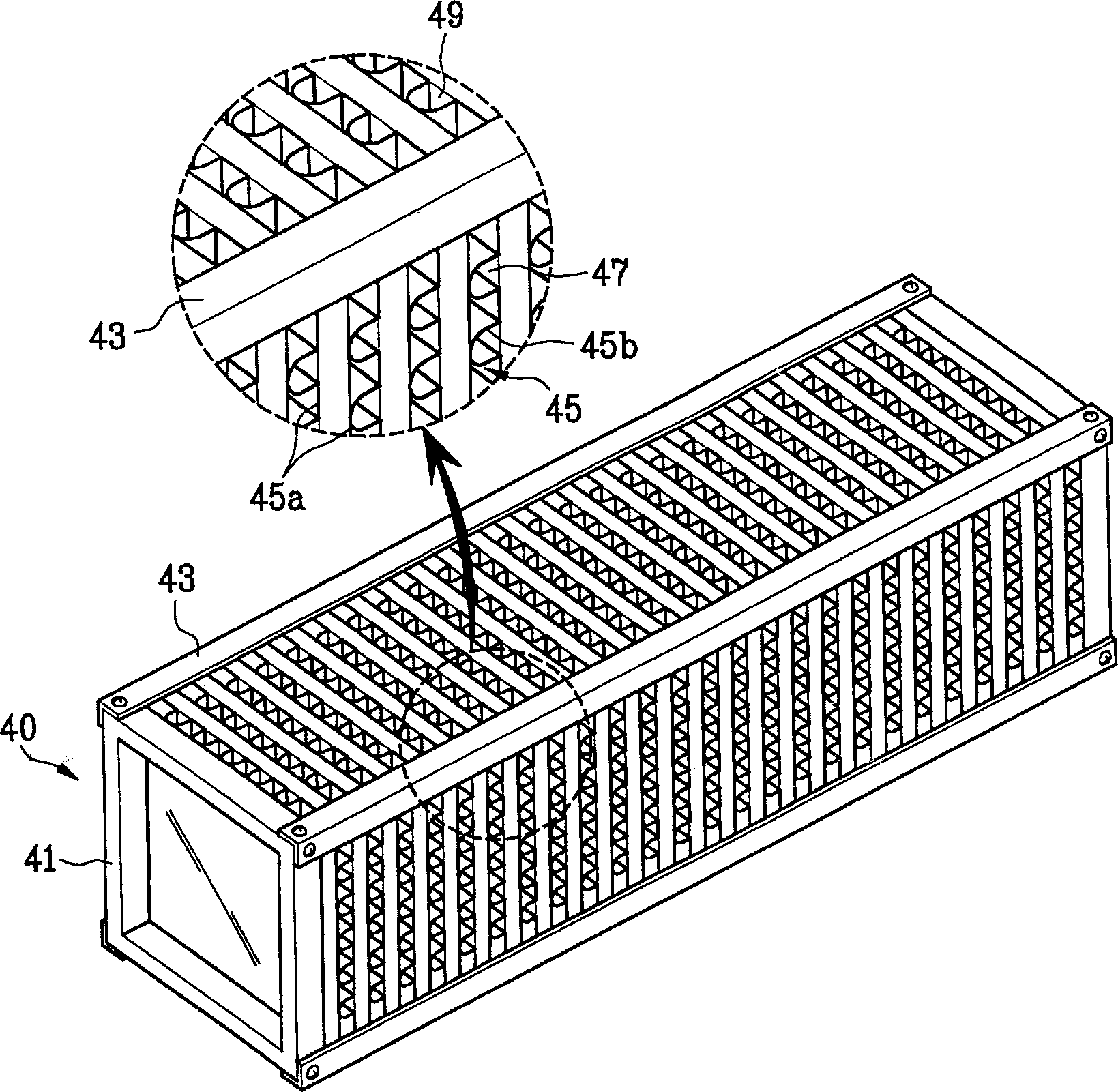 Electric heat exchanger of air interchanging device