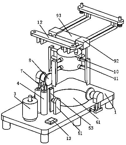 Crop straw self-turnover film winding device