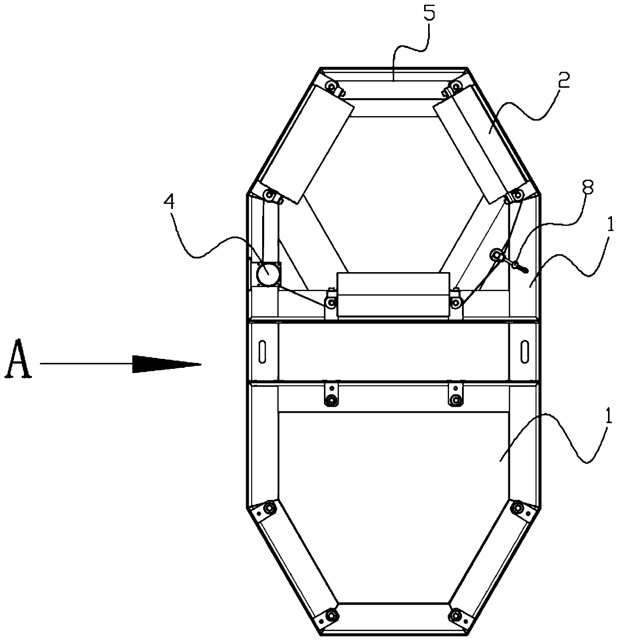 Deviation rectifying device of tubular belt conveyor