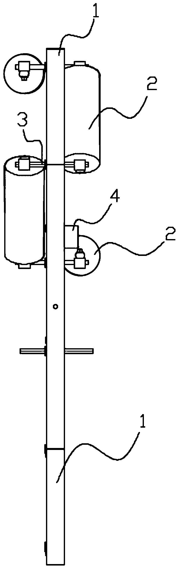 Deviation rectifying device of tubular belt conveyor