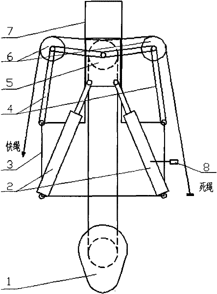 Offshore floating drilling platform drill string heave compensation device