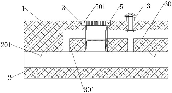 Municipal energy-saving dredging type drainage structure and drainage method thereof