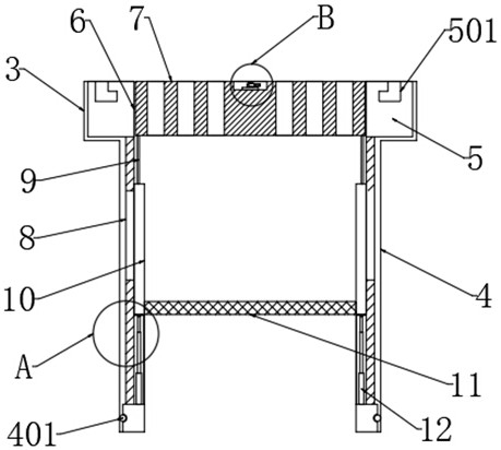 Municipal energy-saving dredging type drainage structure and drainage method thereof