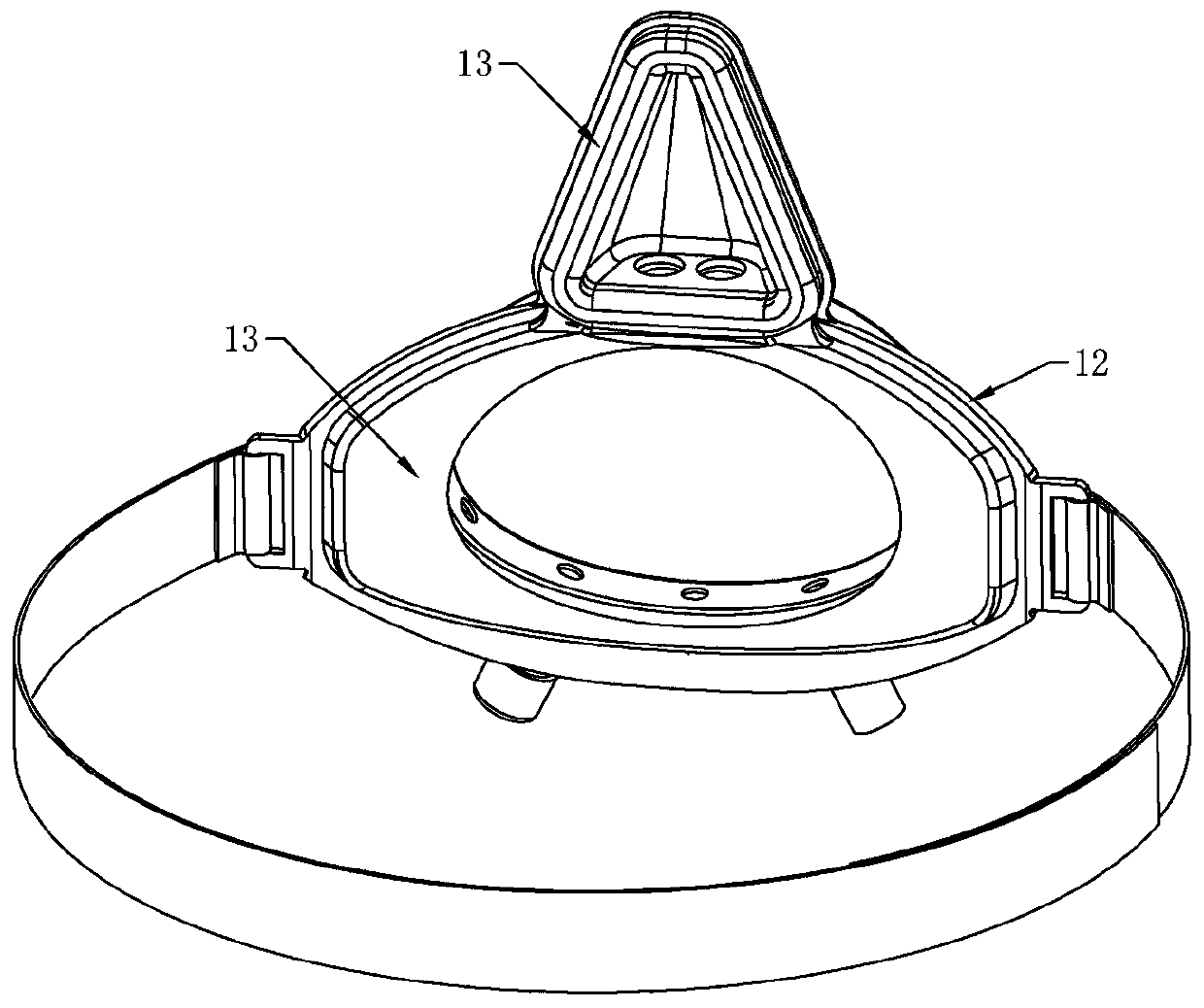 Special oral-nasal negative-pressure air extractor capable of preventing viruses from overflowing and used for tracheal intubation of patients infected with new coronaviruses