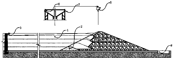 A water-saving tailings discharge method