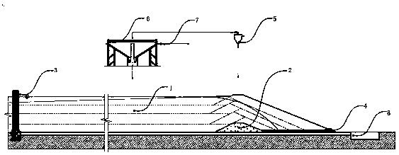A water-saving tailings discharge method