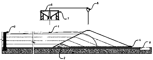 A water-saving tailings discharge method