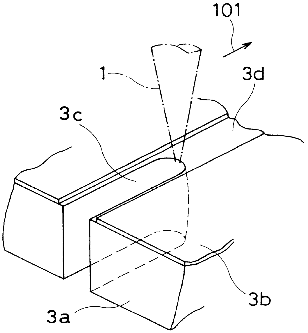 Laser beam machining apparatus and corresponding method which employs a laser beam to pretreat and machine a workpiece