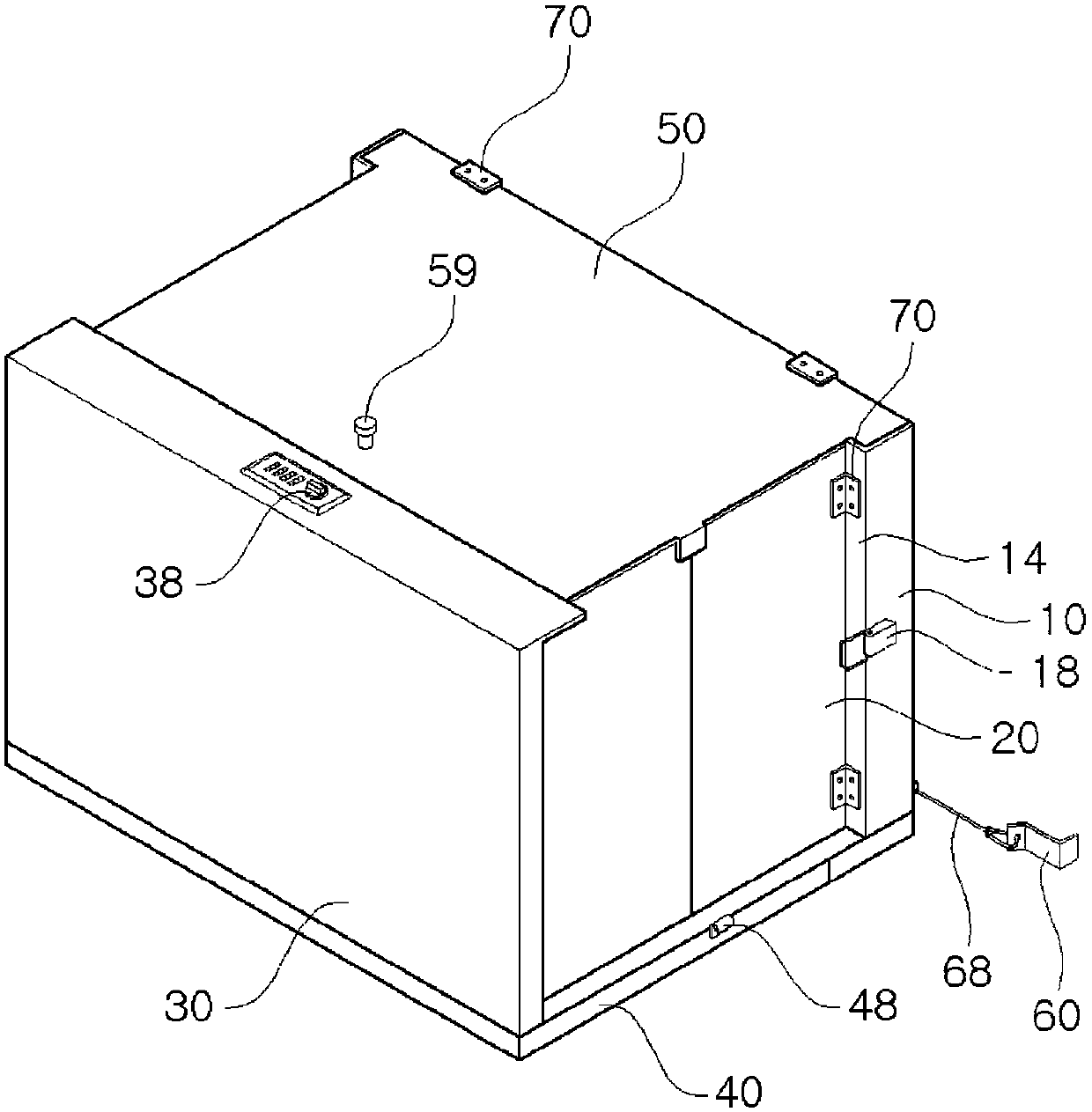 Foldable unmanned home-delivered article storage box
