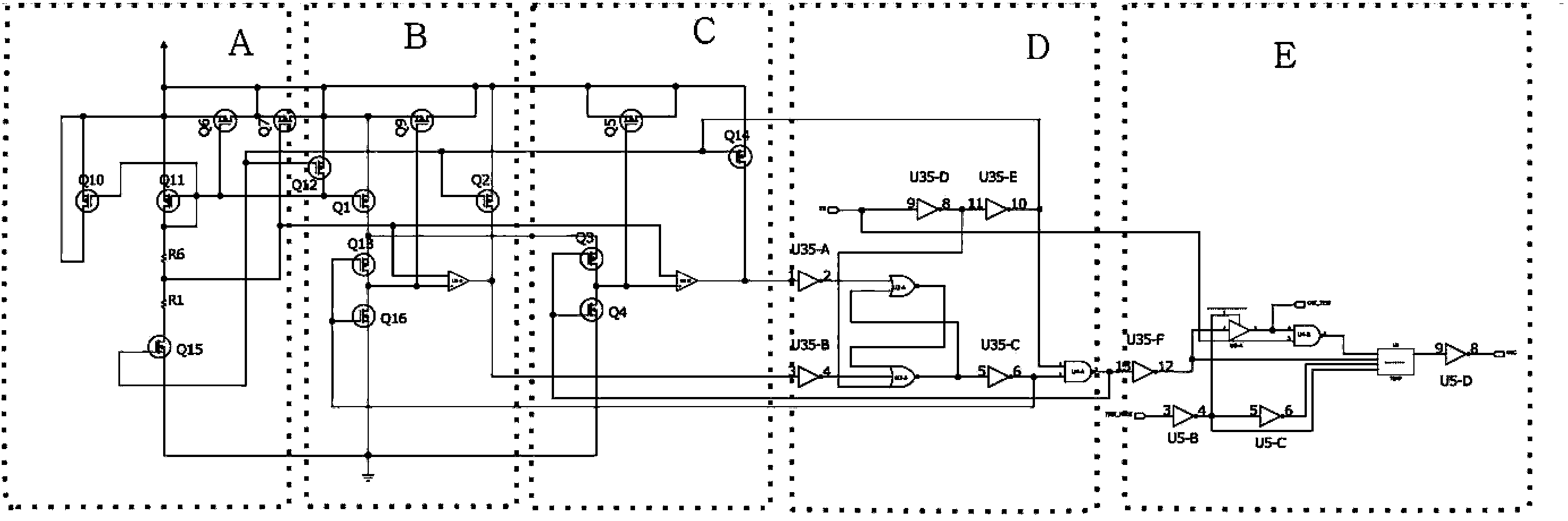 Alarm sound chip, internal circuit and application circuit thereof