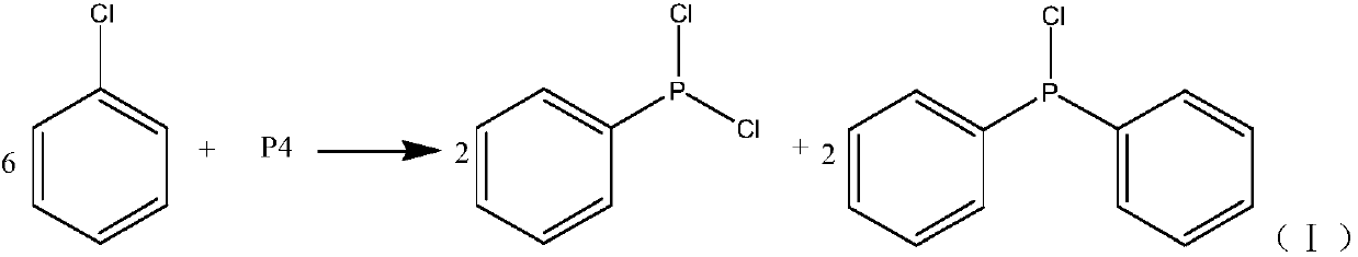 New synthesizing method of chlorodiphenylphosphine