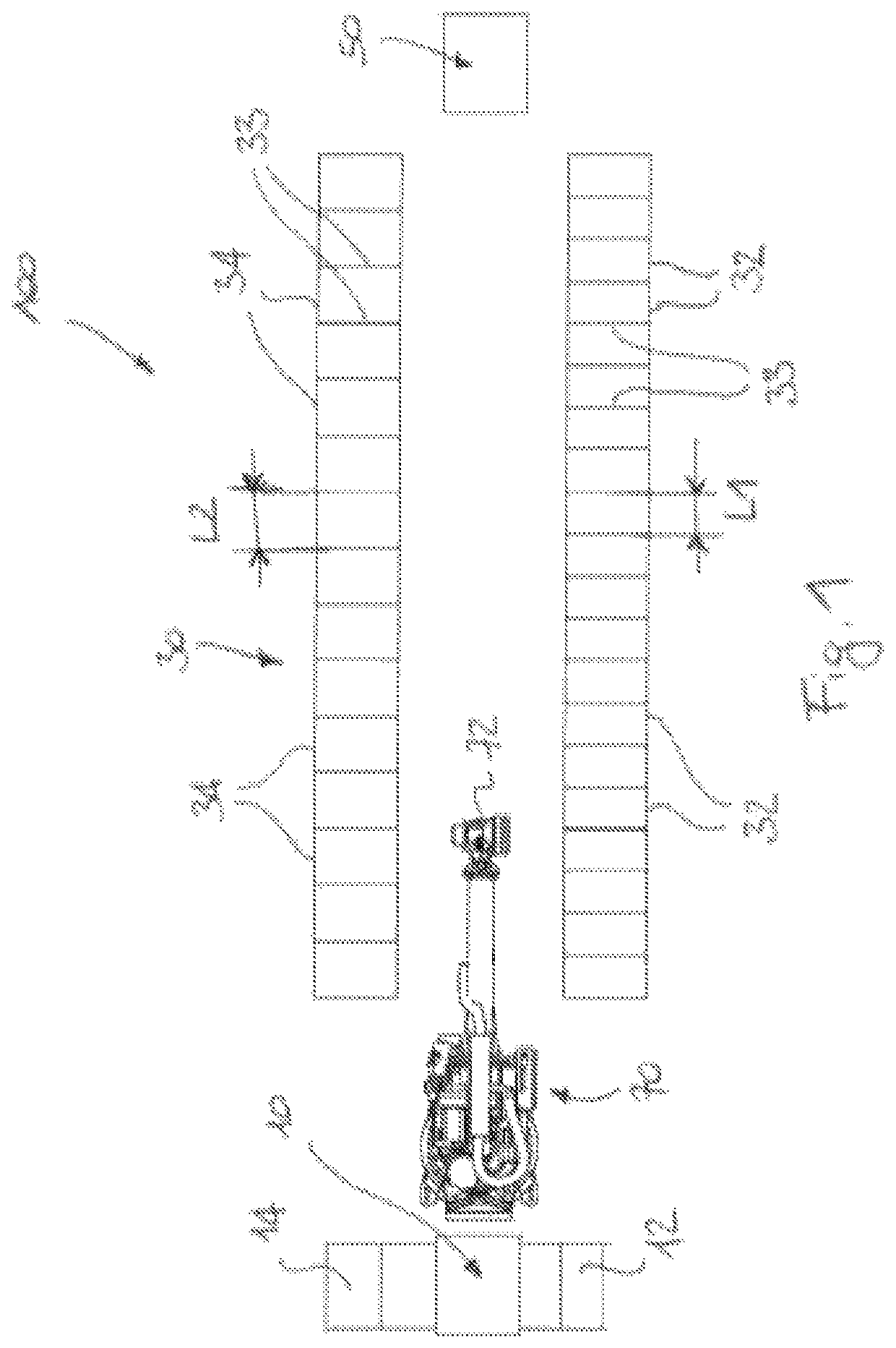 Arrangement and method for storing items