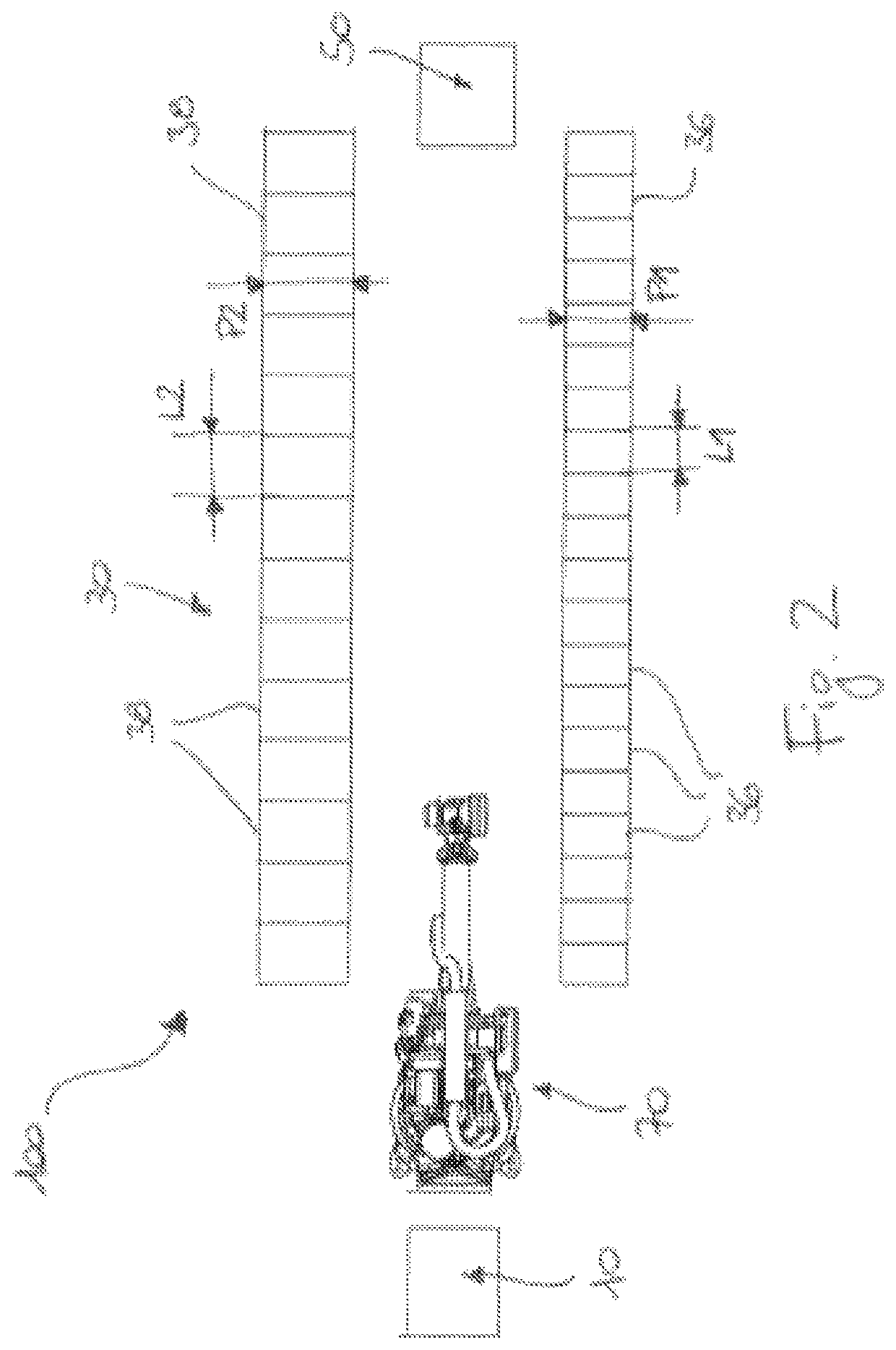 Arrangement and method for storing items