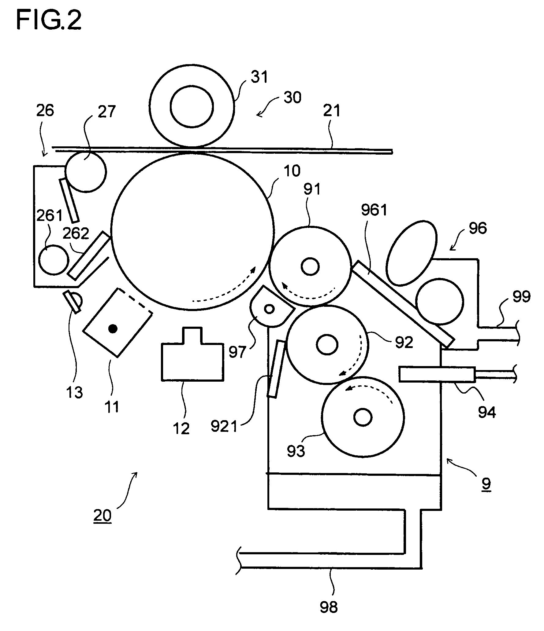 Device for measuring concentration of toner in liquid developer, image forming apparatus provided therewith, and method for measuring toner concentration