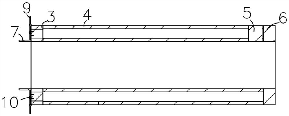 Hydraulic oil cylinder body and manufacturing method thereof