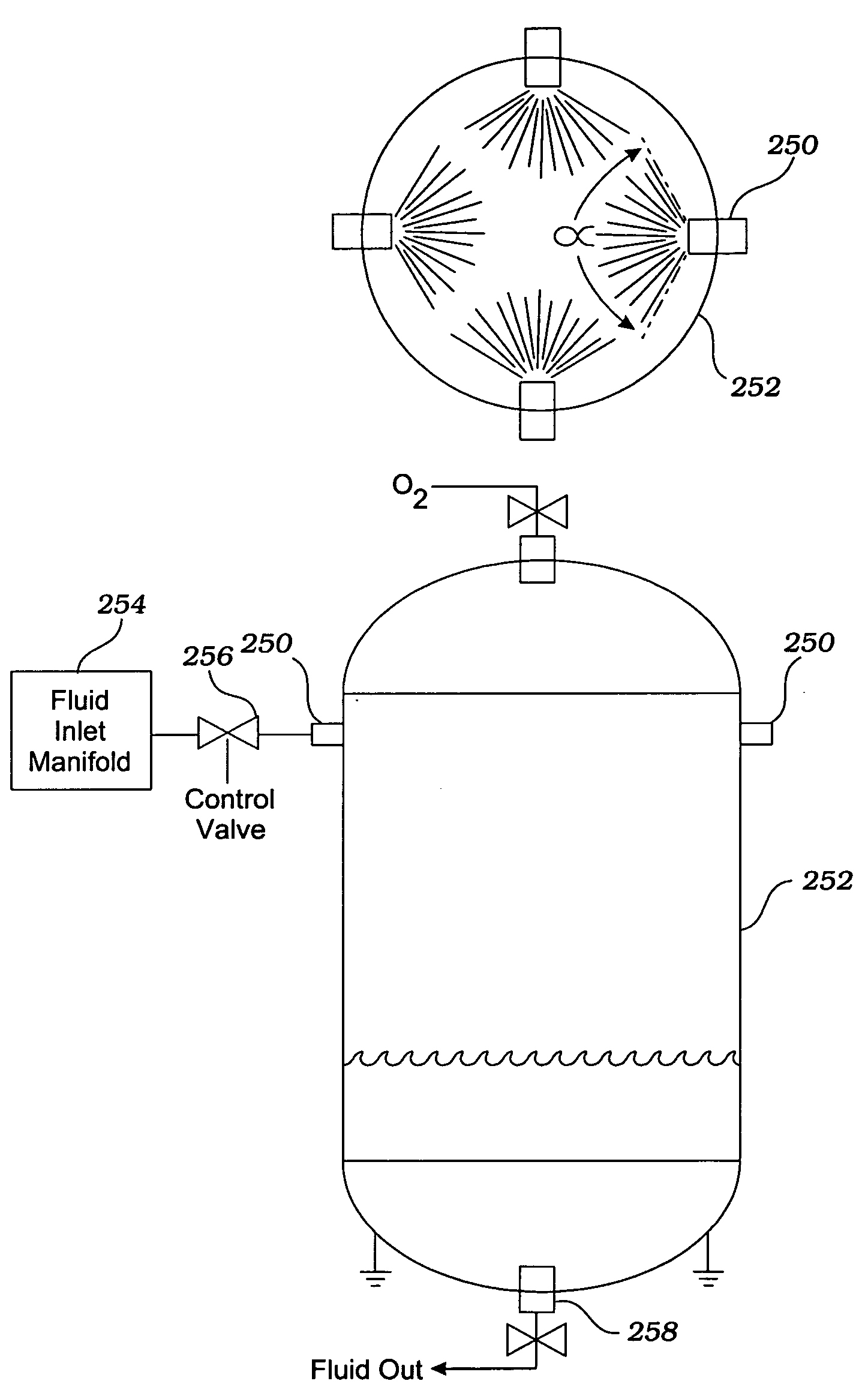 Method for oxygenating wastewater