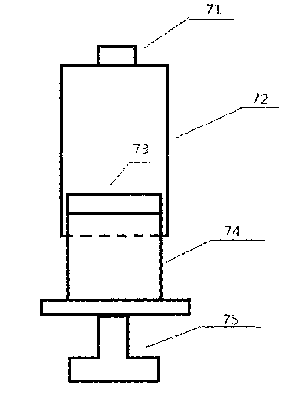 Automatic liquid adsorption and distribution system of single microsyringe