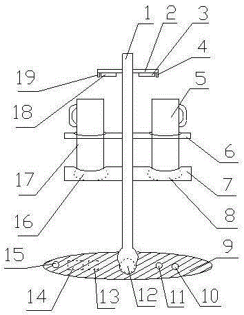 Contrast experiment iron support stand for substance dissolution