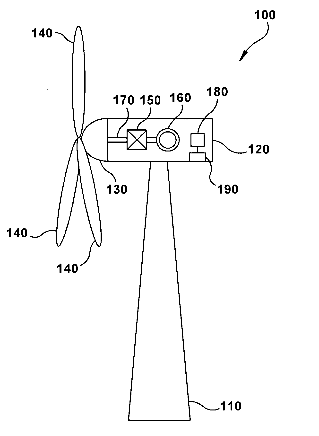 Method and system for utilizing lateral tower acceleration to detect asymmetric icing