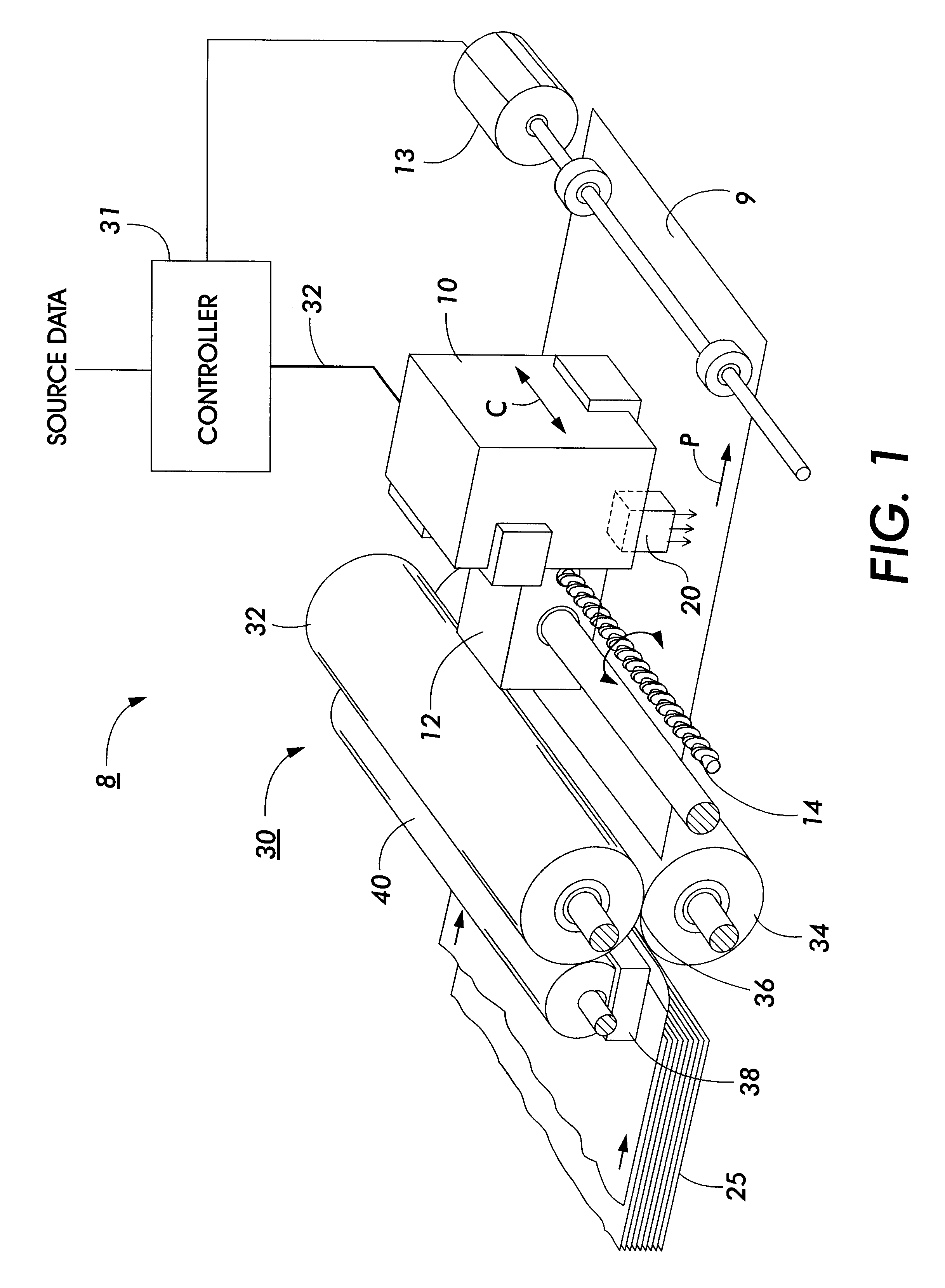 Method and apparatus for treating recording media to enhance print quality in an ink jet printer
