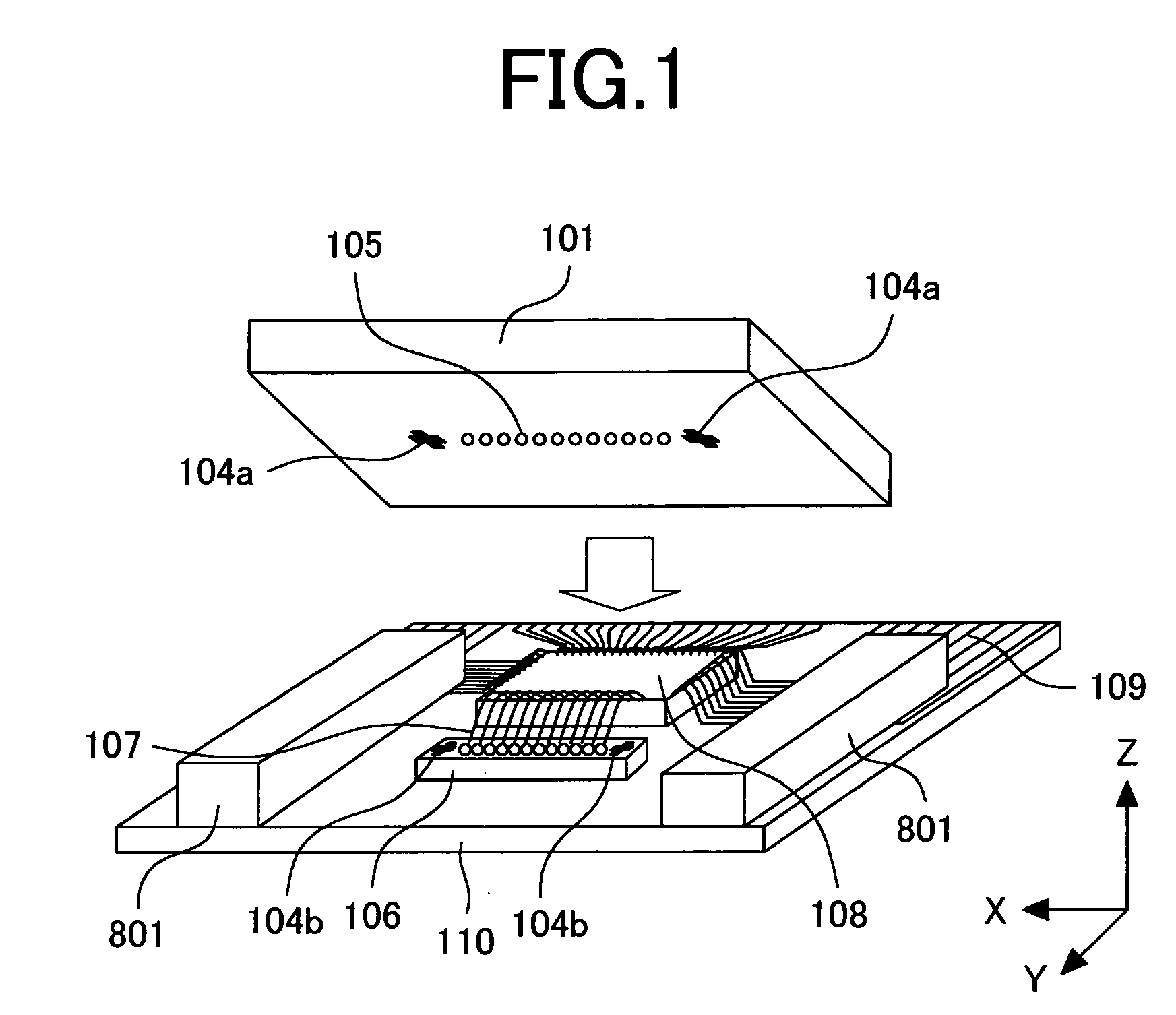 Method of alignment of an optical module and an optical module using thereof