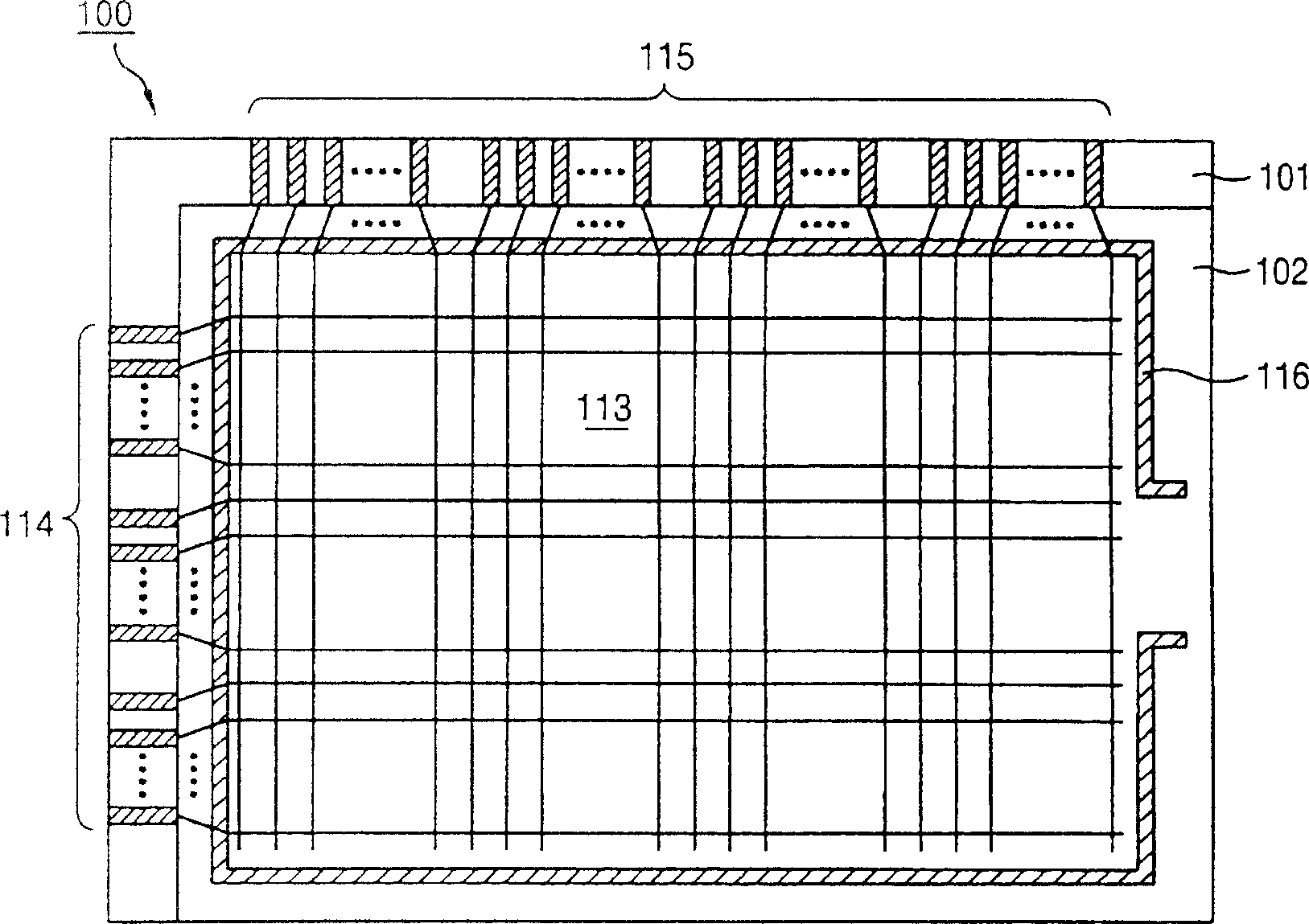 Separation filler for mfg. LCD display panel and method of controlling distance of nozzle and substrate