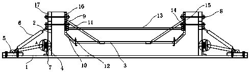 Template structure of utility tunnel guide wall, and erection method