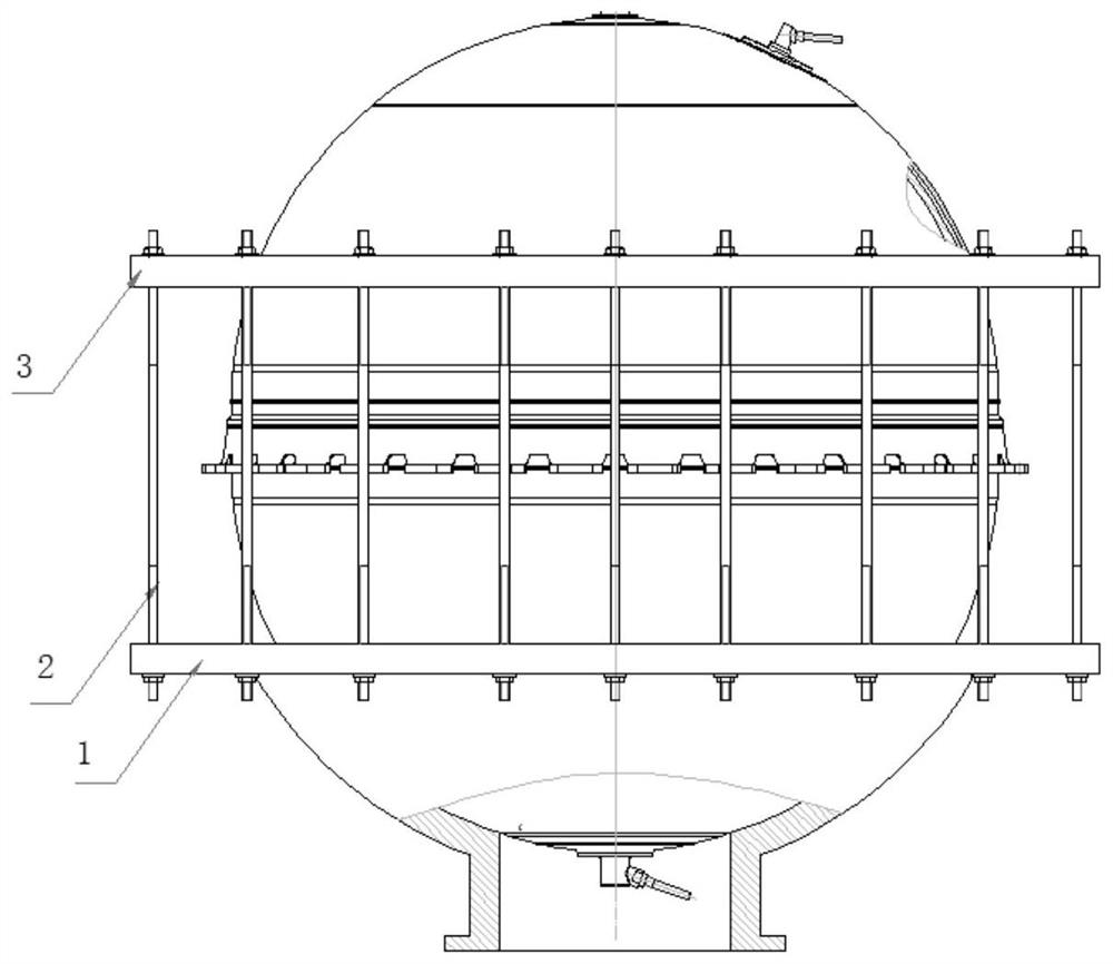 A welding process method for deformation control of plate surface tension tank