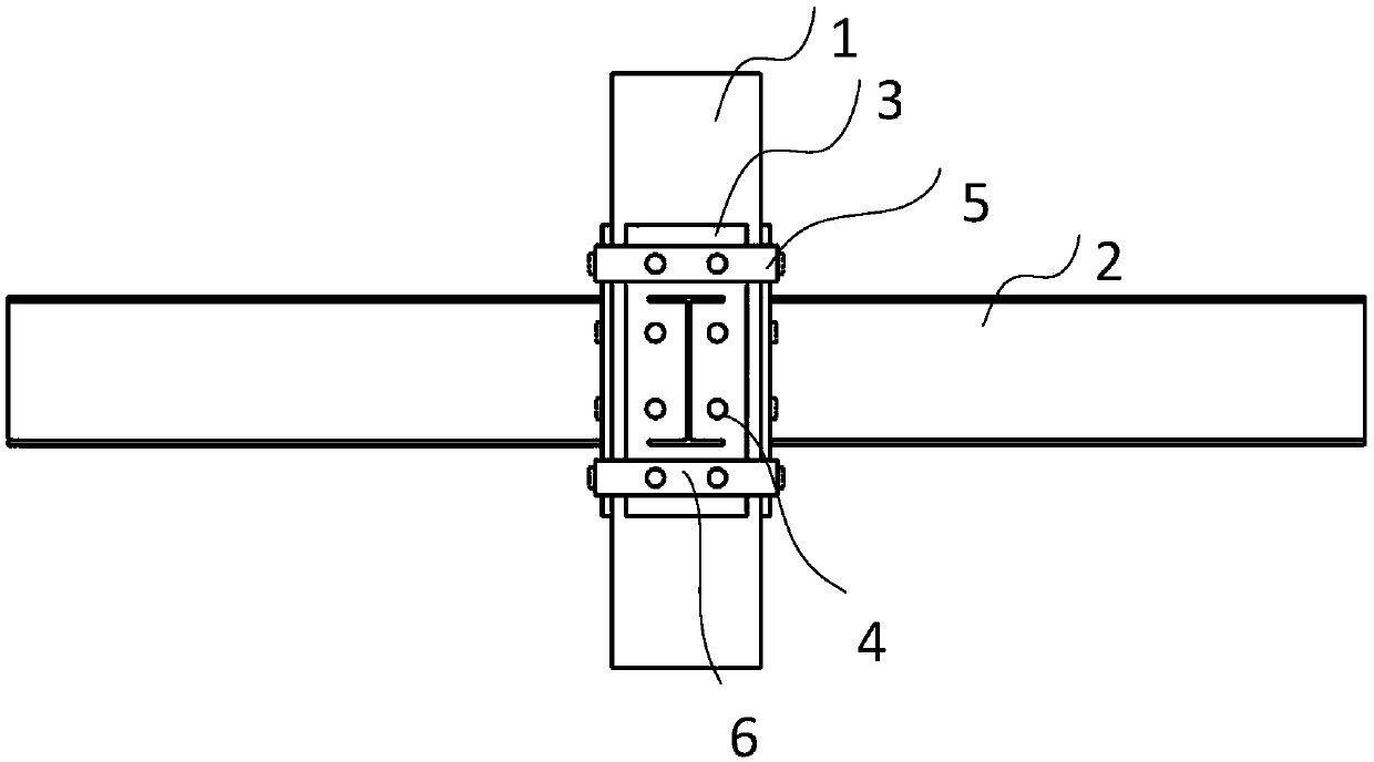 Single-side bolt connecting beam column anti-progressive-collapse reinforcing joint and construction method thereof