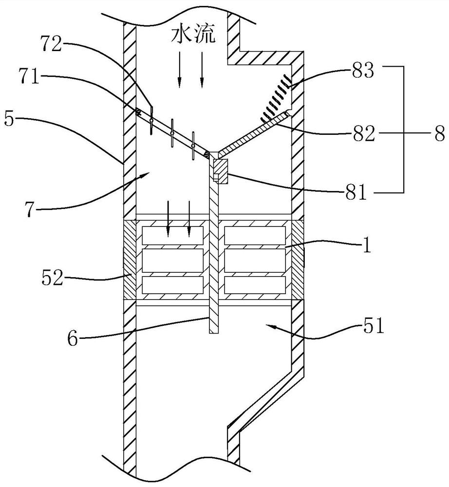 Water intake structure of a pump station