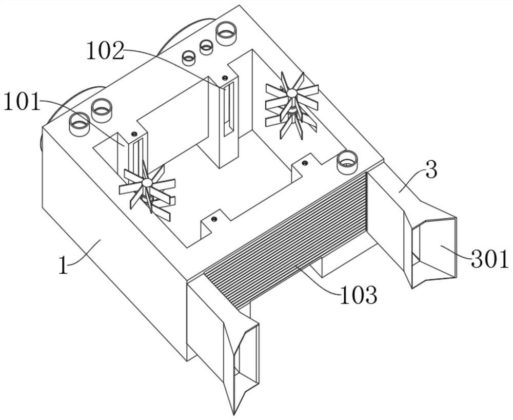 A kind of supporting high-performance cooling device for internal combustion engine