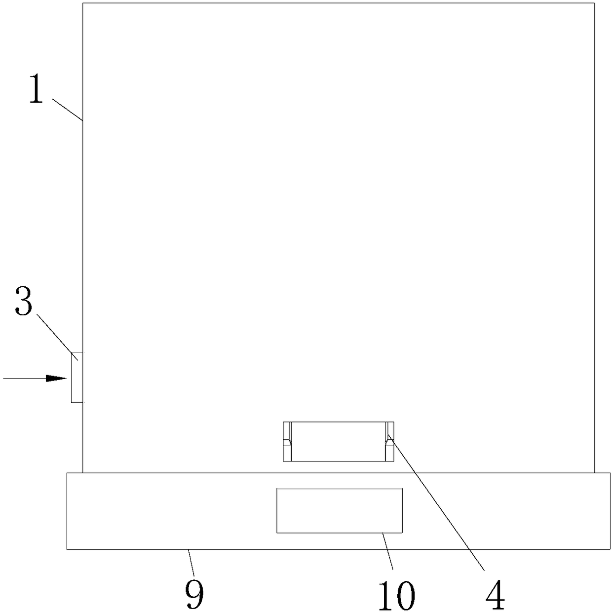 Washed agricultural product draining and blow-drying structure