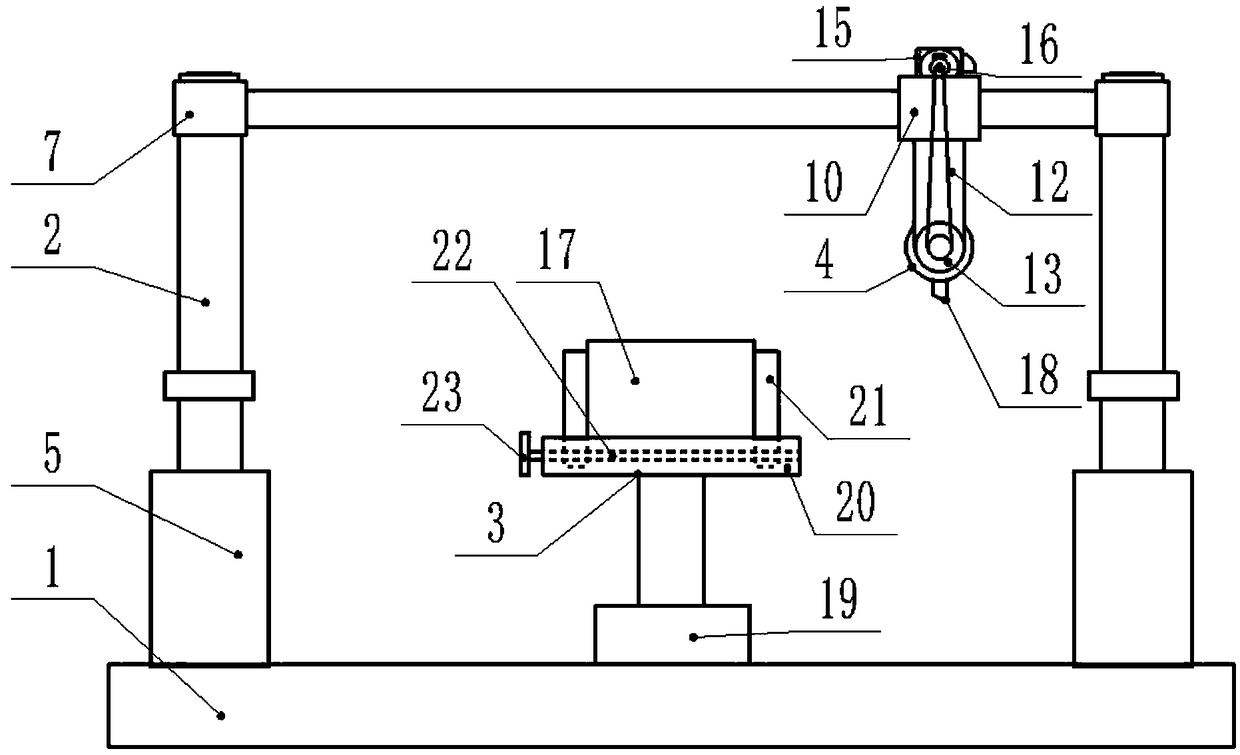 Electric mechanical bearing bush grinding device and bearing bush grinding method