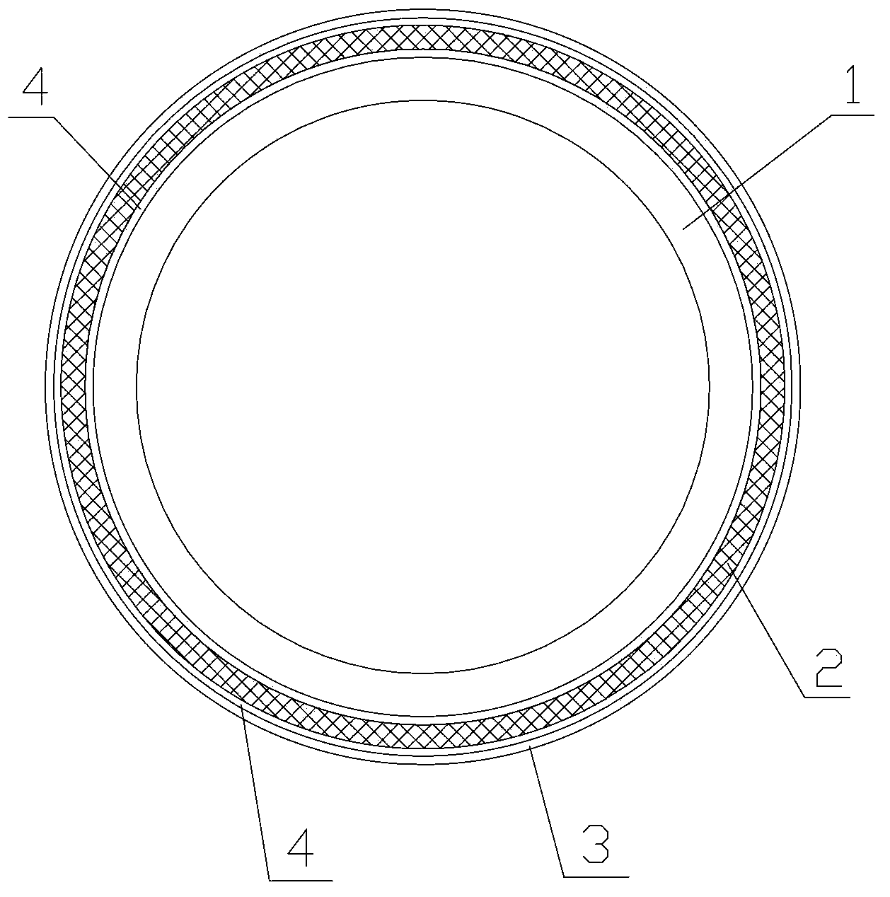 Steel wire reinforced composite water supply pipe