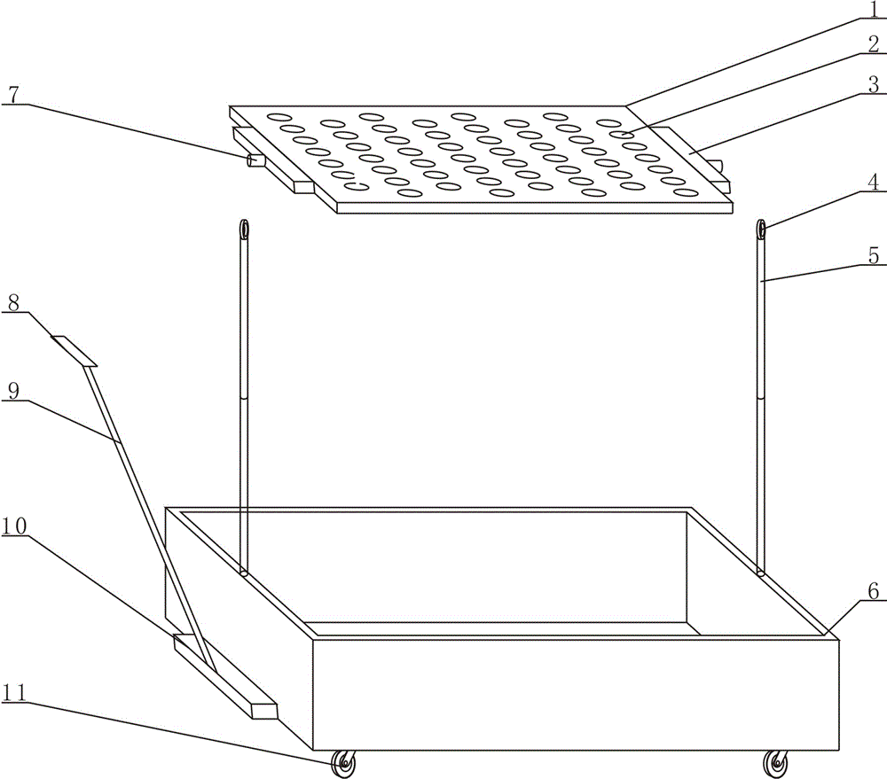 Spina gleditsiae branch wax-sealing veneer accommodating device