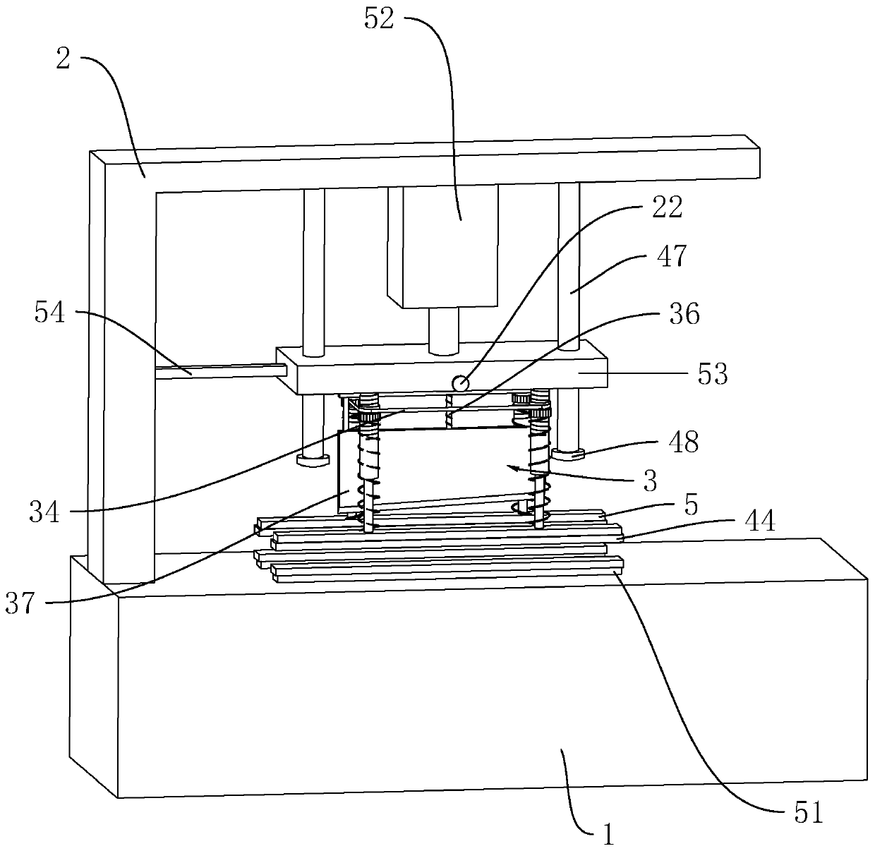 Weft yarn cutting device of warp knitting machine