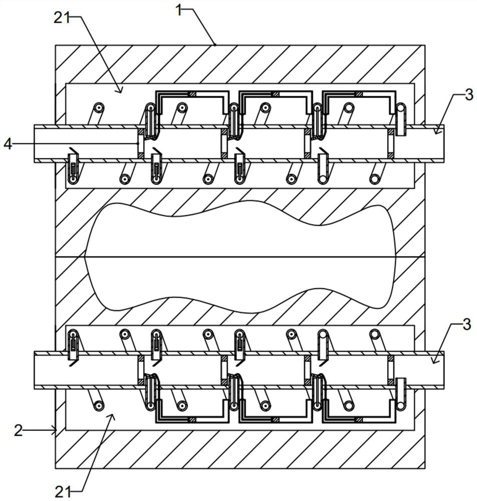 Rapid cooling injection mold and injection molding system thereof