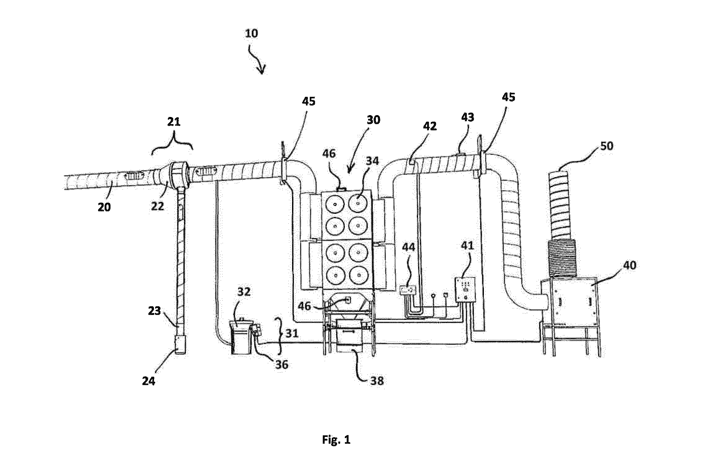 Fire protection system for air cleaning system