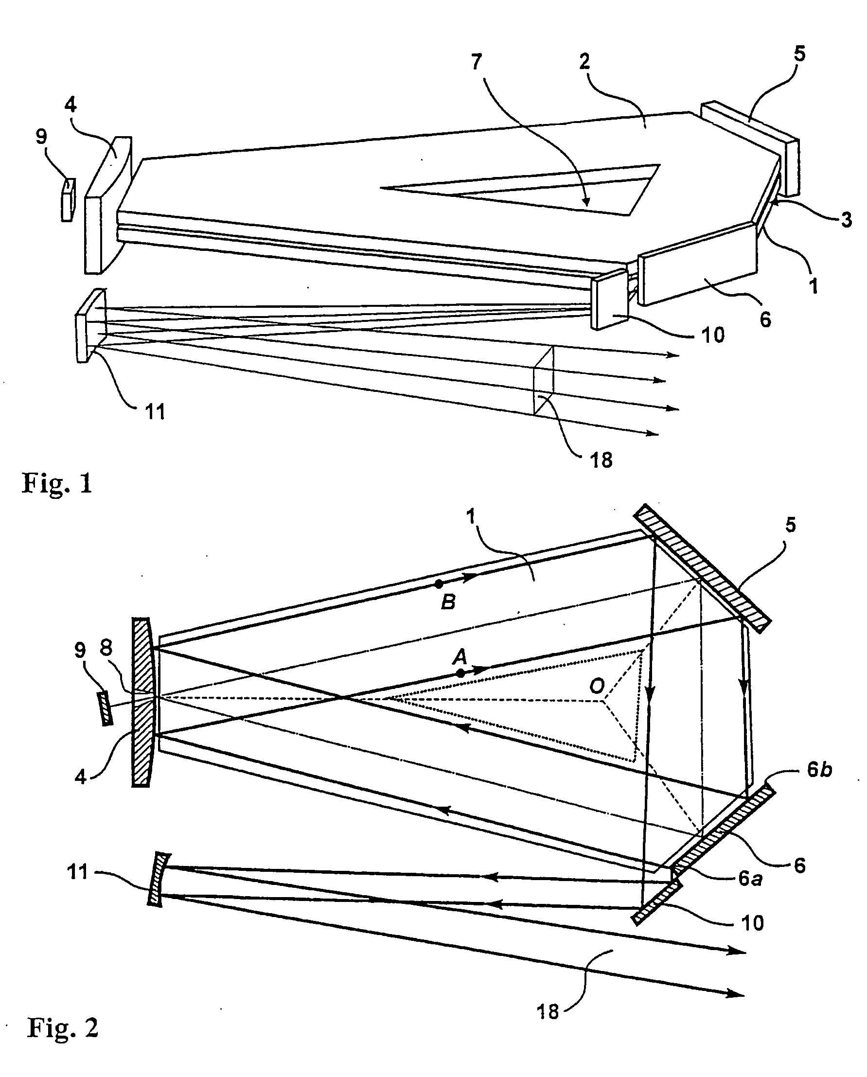 Laser with hybrid-unstable ring resonator