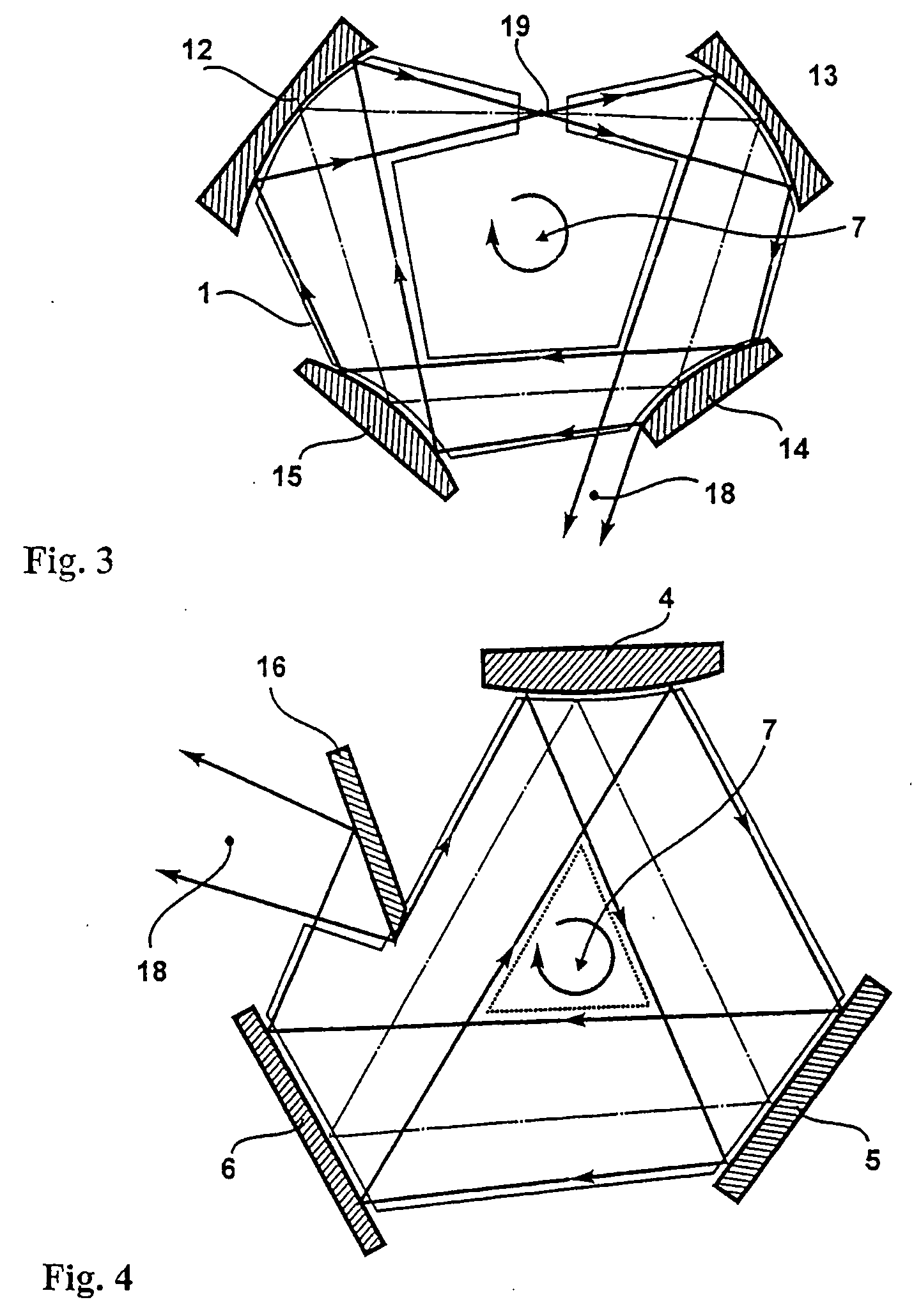 Laser with hybrid-unstable ring resonator