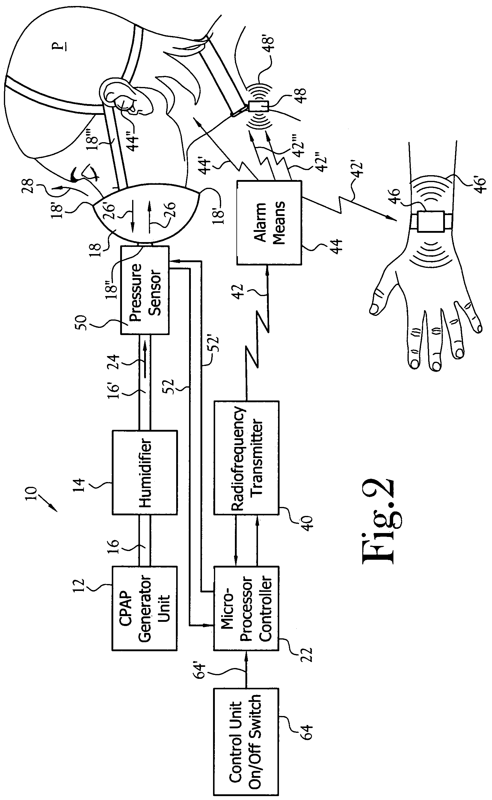 Positive airway pressure notification system for treatment of breathing disorders during sleep